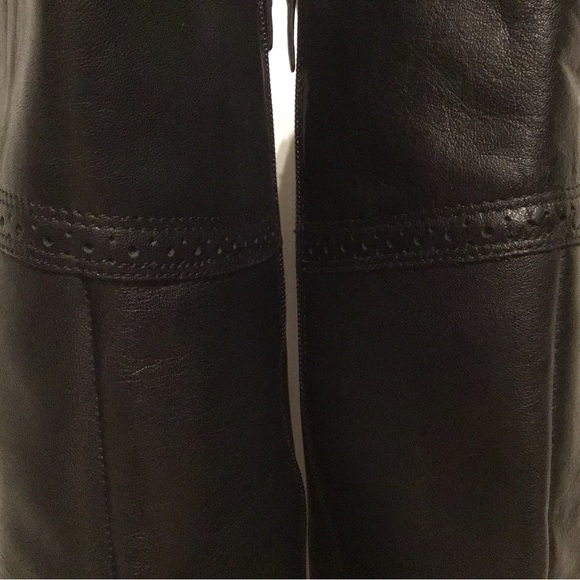Talbots ALMOST NEW BARELY USED.  Black REAL leather boots with non-skid bottoms. - Picture 11 of 13